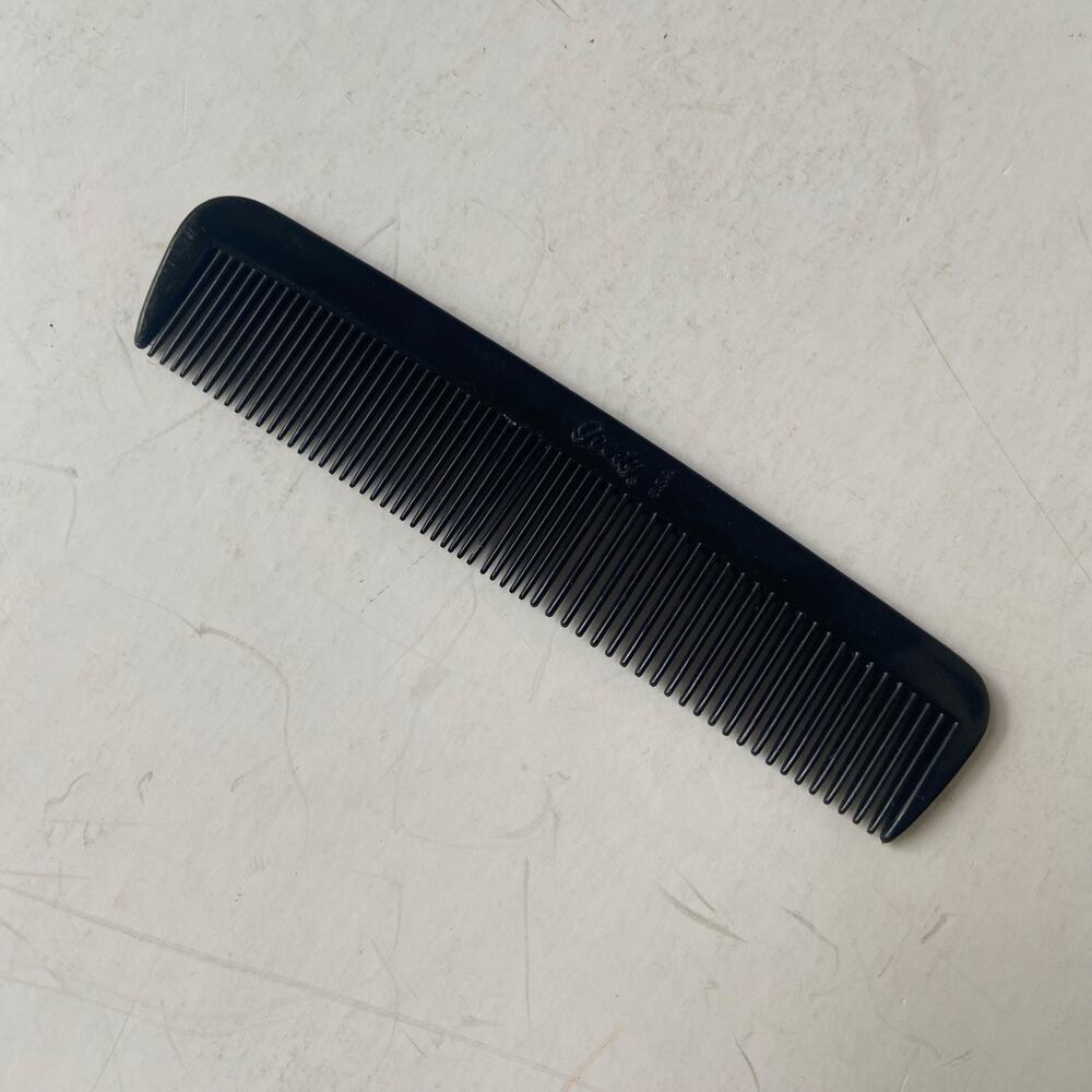 Vintage Goody Pocket  Style Comb 4 3/4" Men's Black USA Made EUC